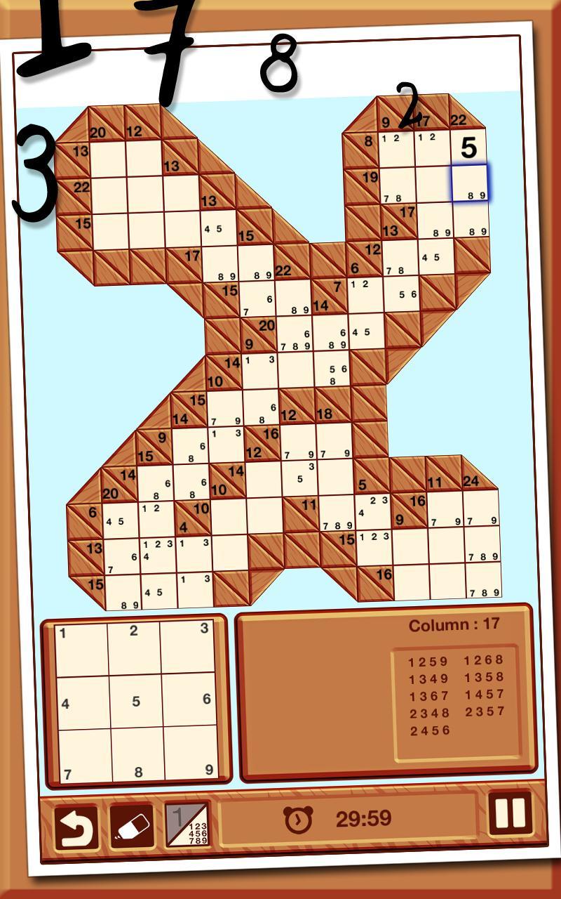 Kakuro Game Screenshot