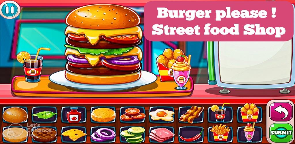 Screenshot of the video of Burger Please!Street Food Shop