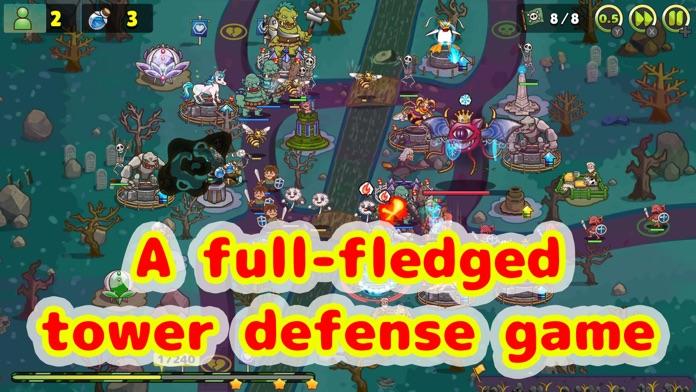 Luna & Monsters Tower Defense 게임 스크린 샷