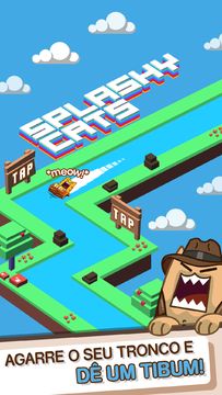 Captura de Tela do Jogo Splashy Cats: Endless ZigZag