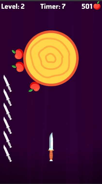 Knife Throw Game Screenshot