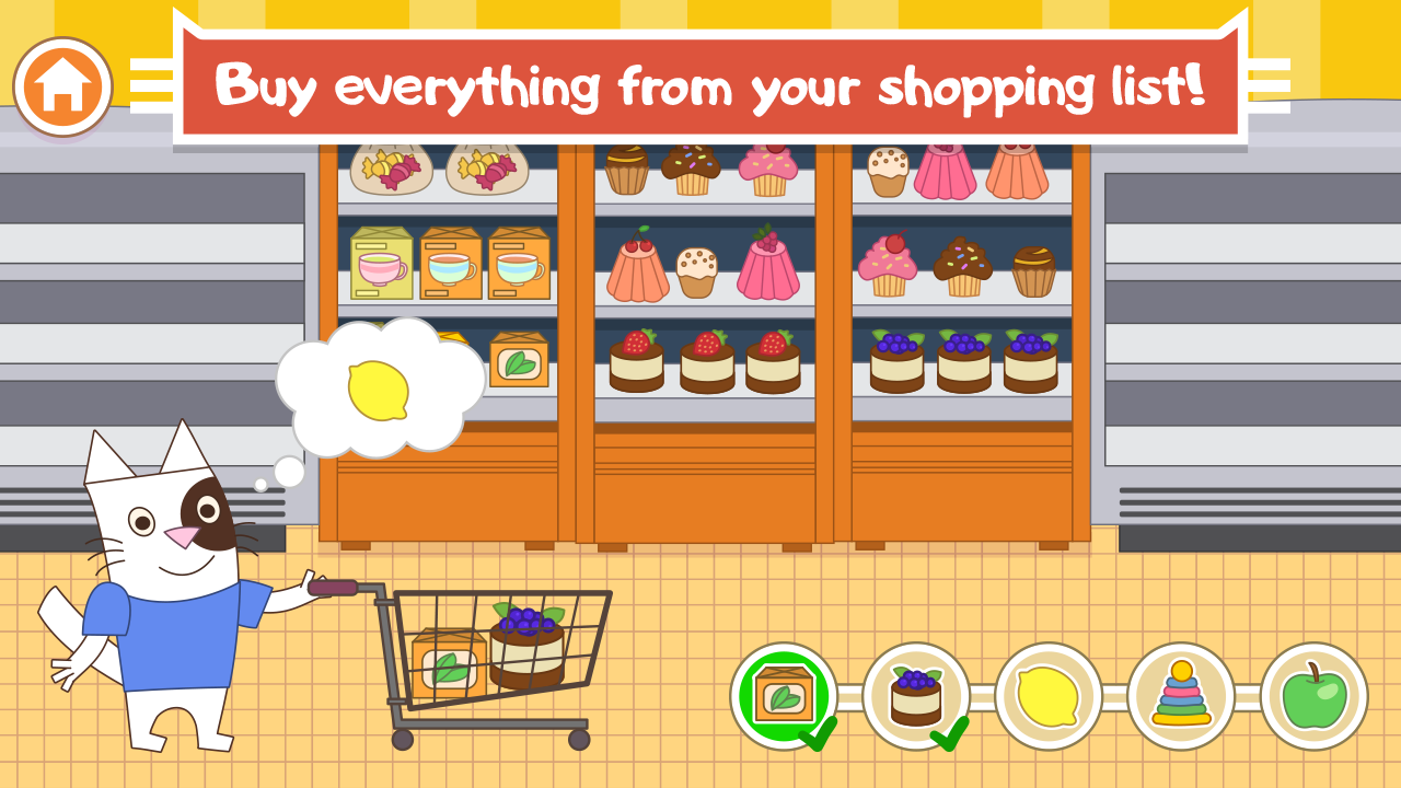 Captura de Tela do Jogo Cats Pets: Store Shopping Games For Boys And Girls