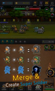 Grow Soldier : Merge Game Screenshot