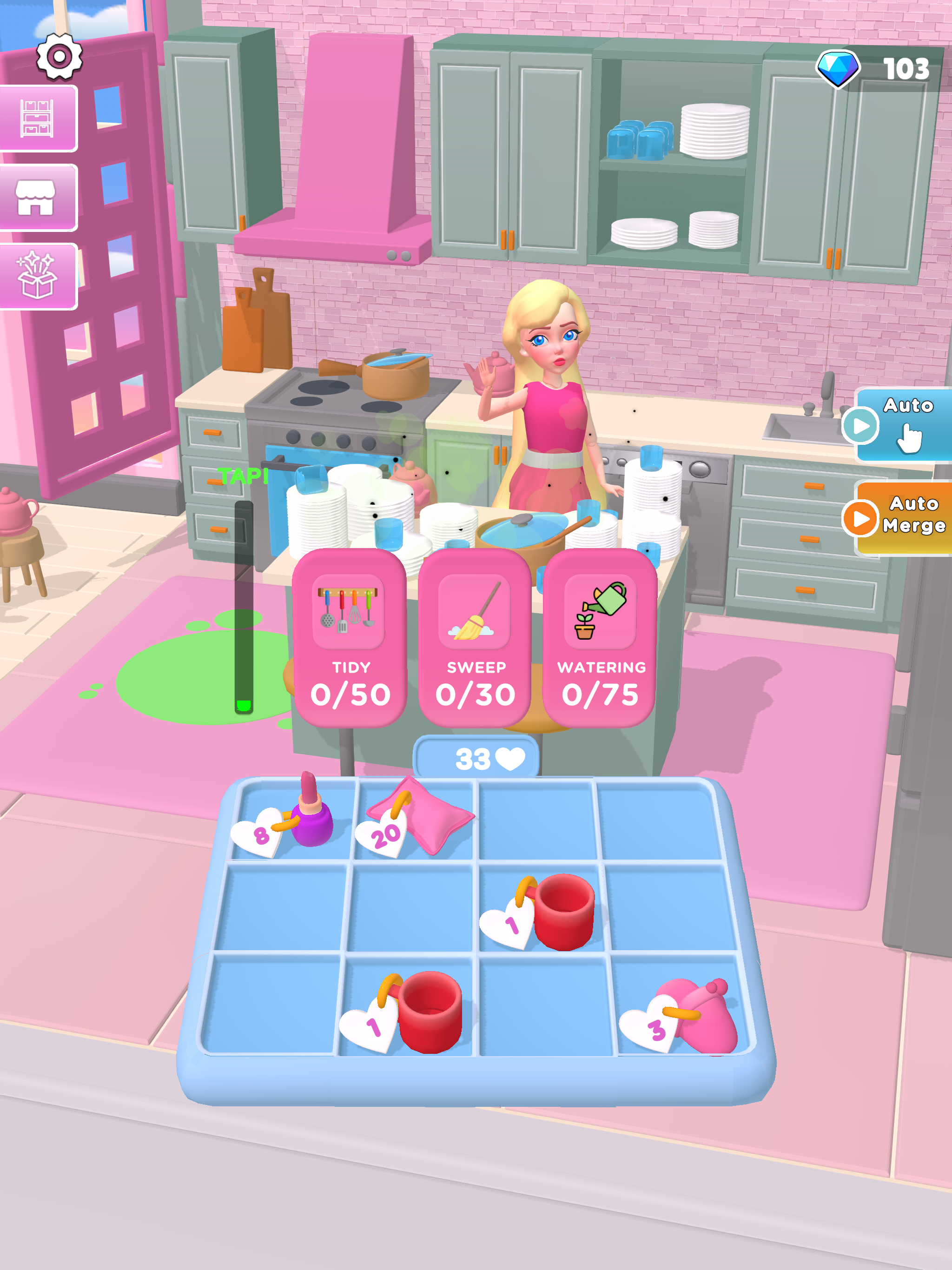 Pink Star: Fashion Merge Game Screenshot