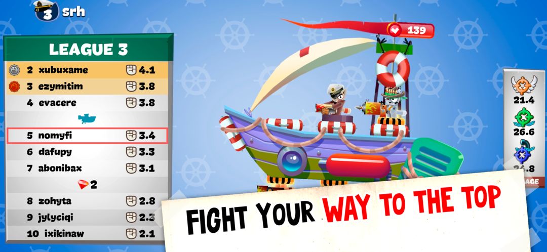 Navy Cats: Ship Battle screenshot game