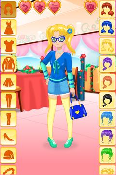 Anime Date Dress Up Girls Game Game Screenshot