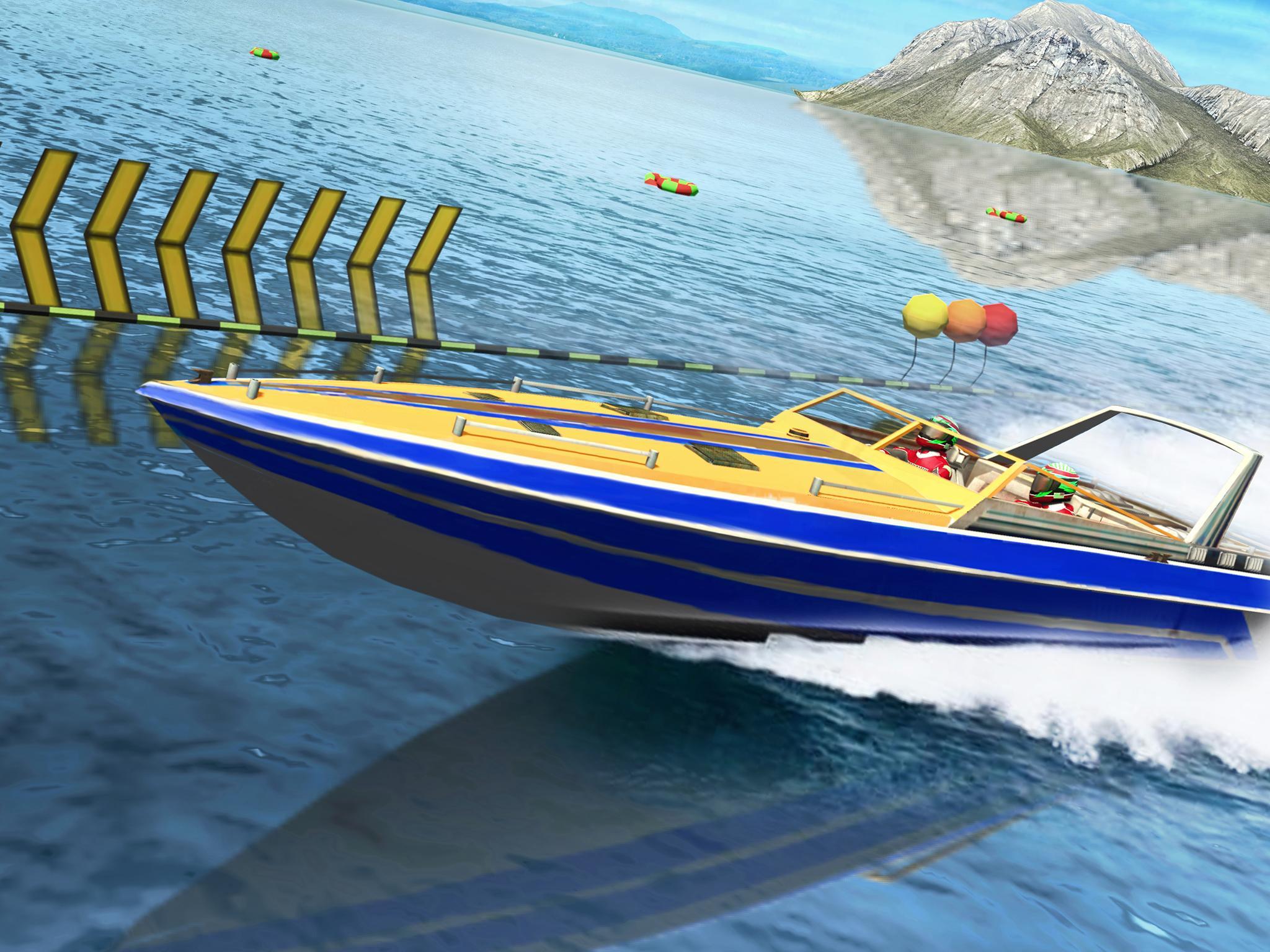 Speed Boat Stunts: Water Surfer Racing Games Game Screenshot