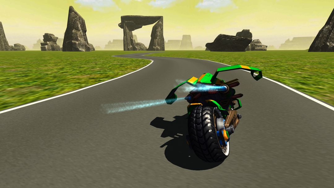Flying Motorbike Stunt Rider screenshot game
