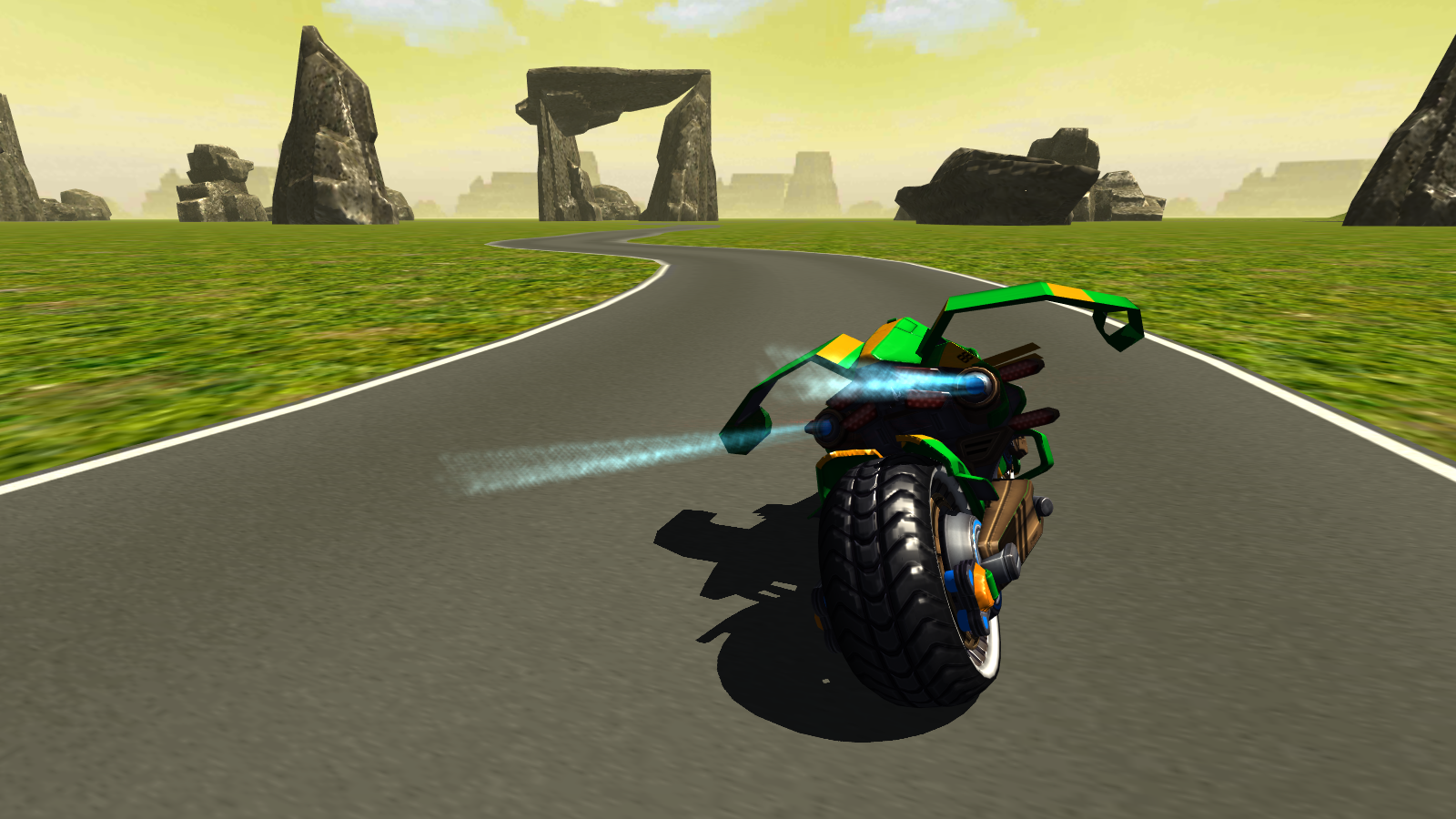 Flying Motorbike Stunt Rider Game Screenshot