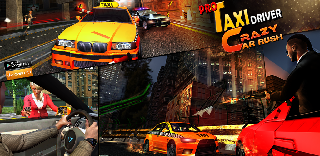 Banner of Taxi Simulator - တက္ကစီဂိမ်းများ 3D 1.3.7