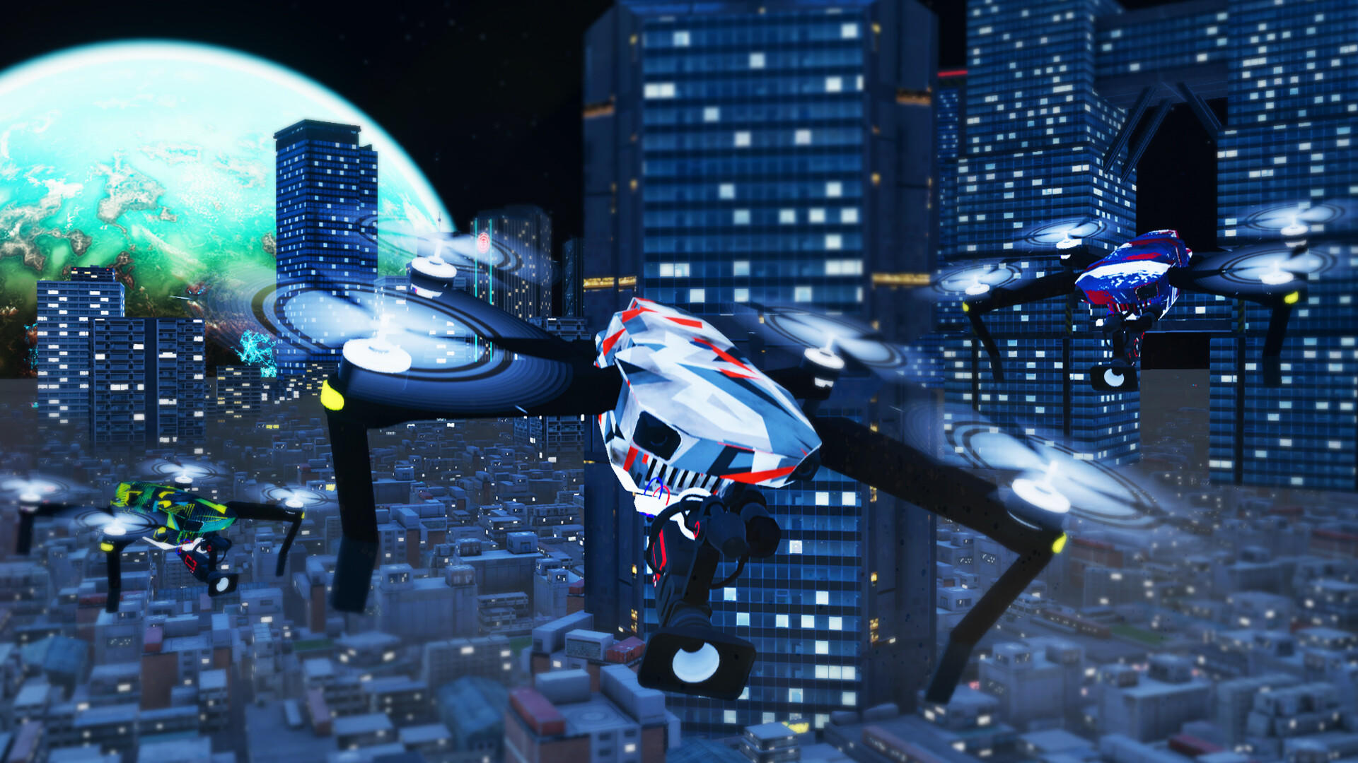 Screenshot 1 of Drone Flight Simulator តាមអ៊ីនធឺណិត 
