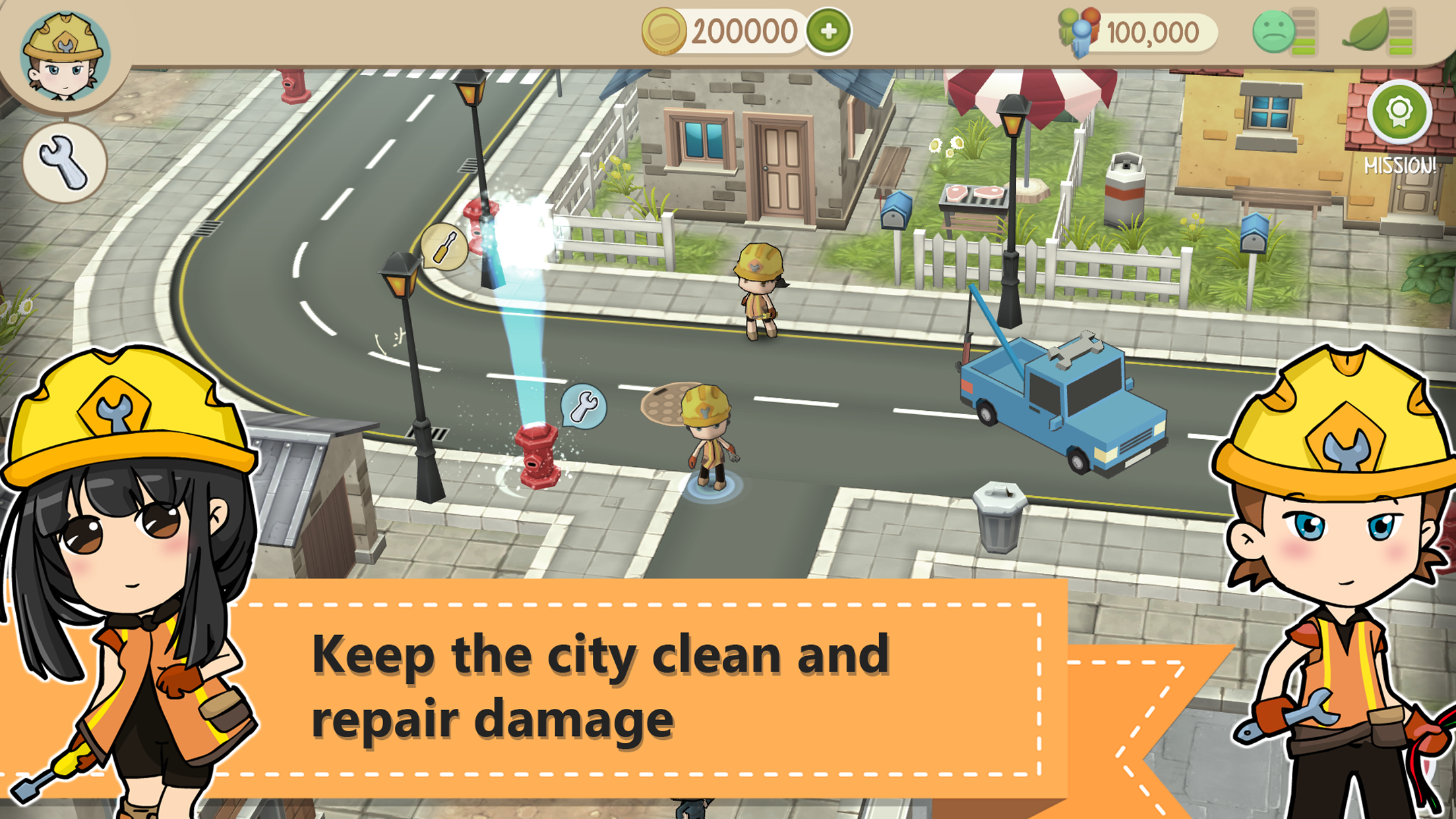 Chibi Town Game Screenshot