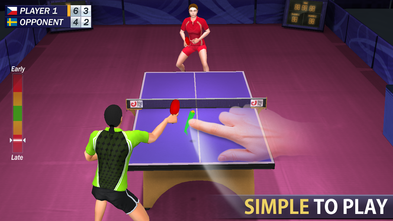 Cuplikan Layar Game Table Tennis