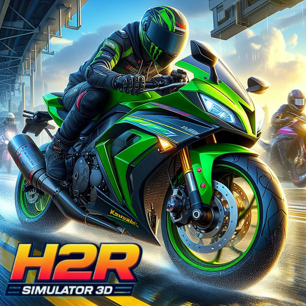 Simulator Ninja Kawasaki H2R Game Screenshot