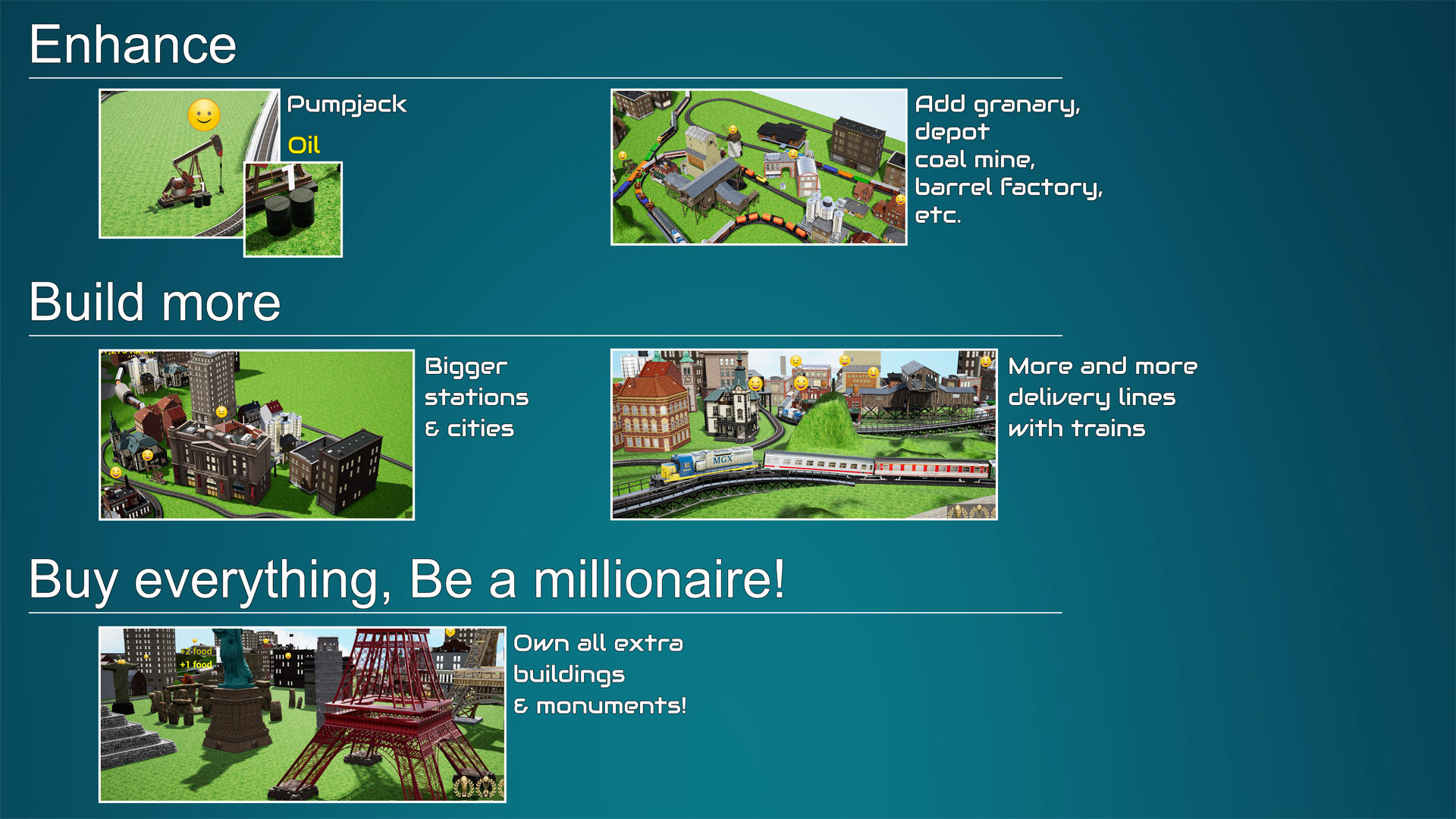 Model Railway Millionaire 게임 스크린 샷