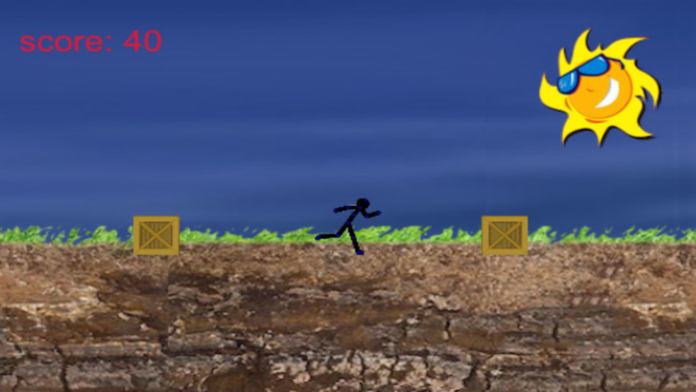 Captura de Tela do Jogo Cartoon Stickman: Jump And Run On Road Premium