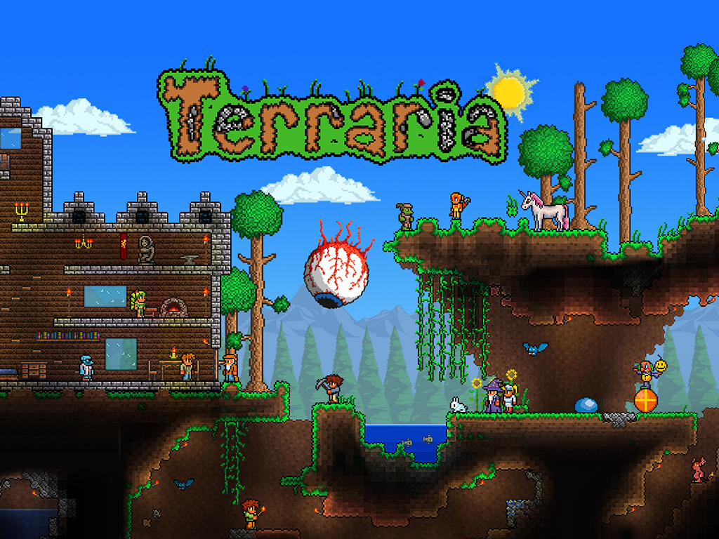 Screenshot of Terraria.