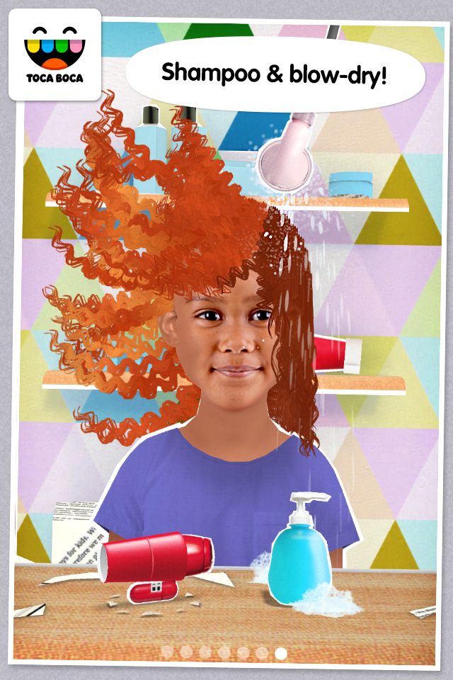 Cuplikan Layar Game Toca Hair Salon Me