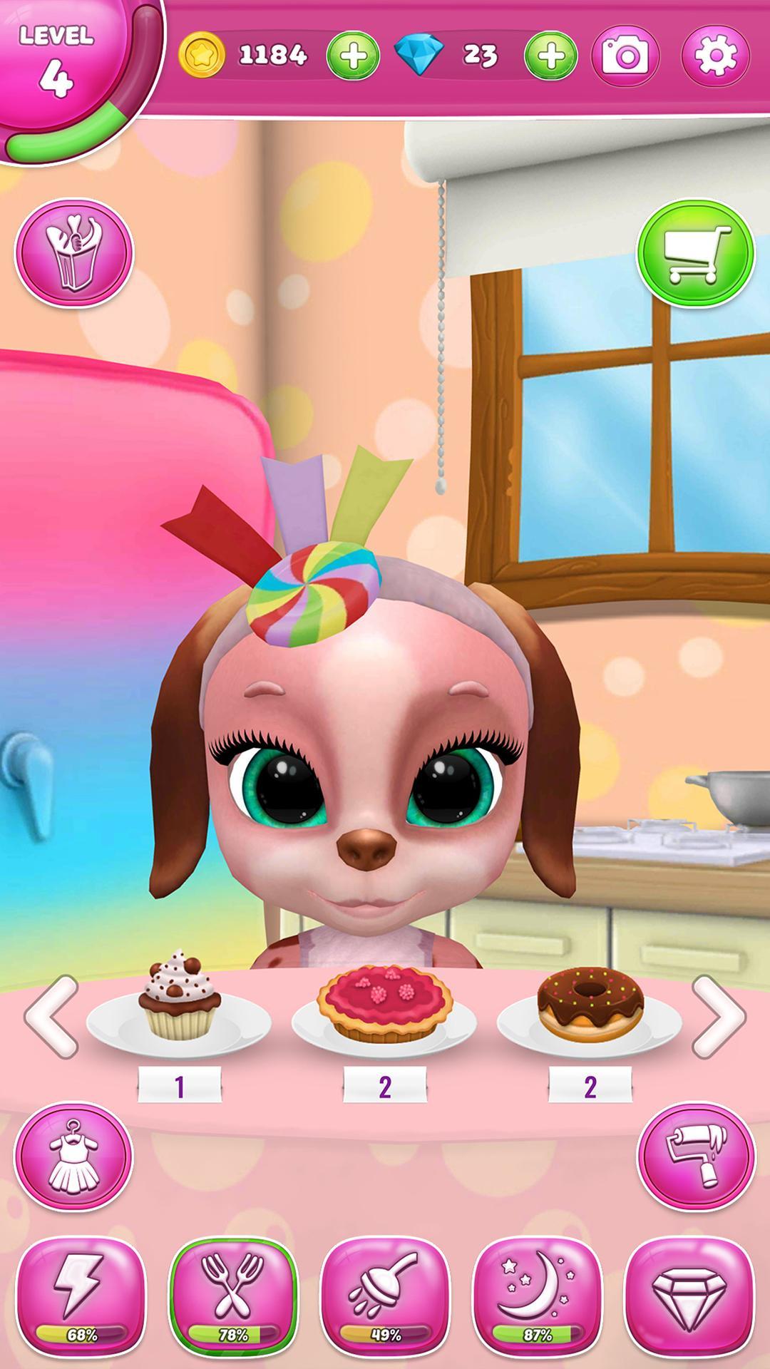 Captura de Tela do Jogo Meu Cachorro Falante Masha
