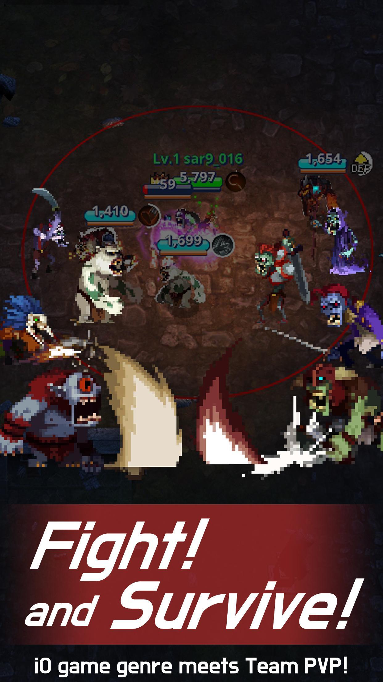 Captura de Tela do Jogo Merge Raid.io - Necromancer Story