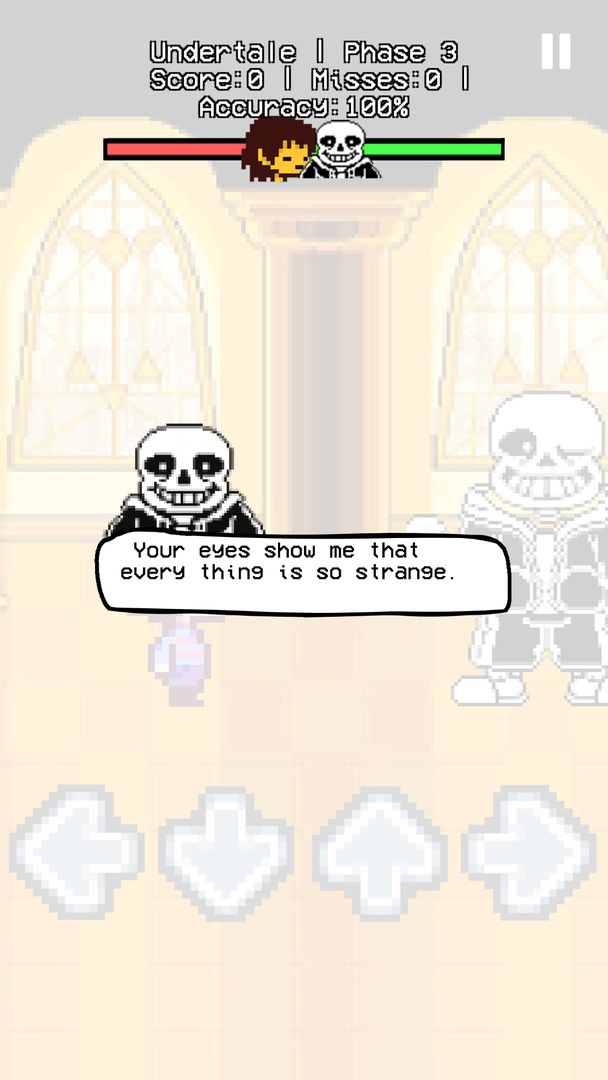 Undertale but FNF gameplay screenshot game