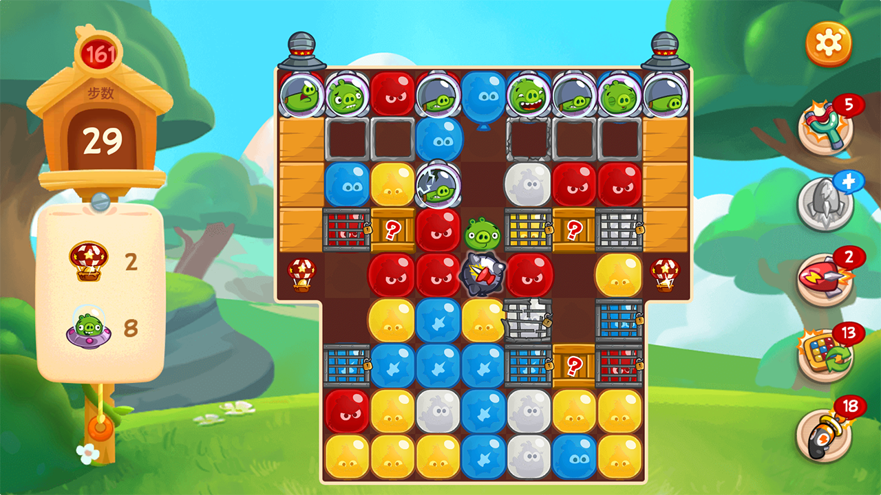 Скриншот игры 愤怒的小鸟：梦幻岛