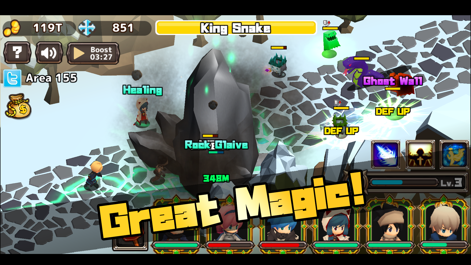 Captura de Tela do Jogo Killing Time Heroes  - The RPG -