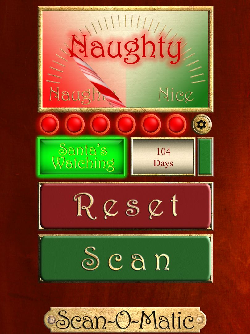 Screenshot of Santa Naughty or Nice ScanOMatic Scanner