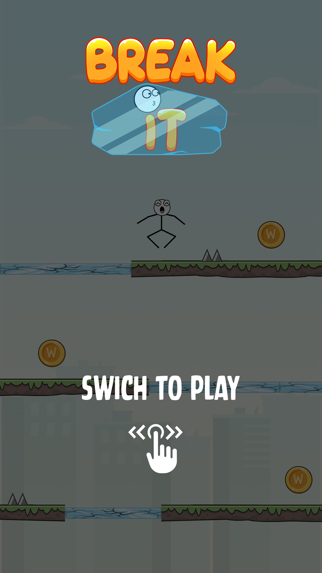 Break It: Stickman Jump ภาพหน้าจอเกม