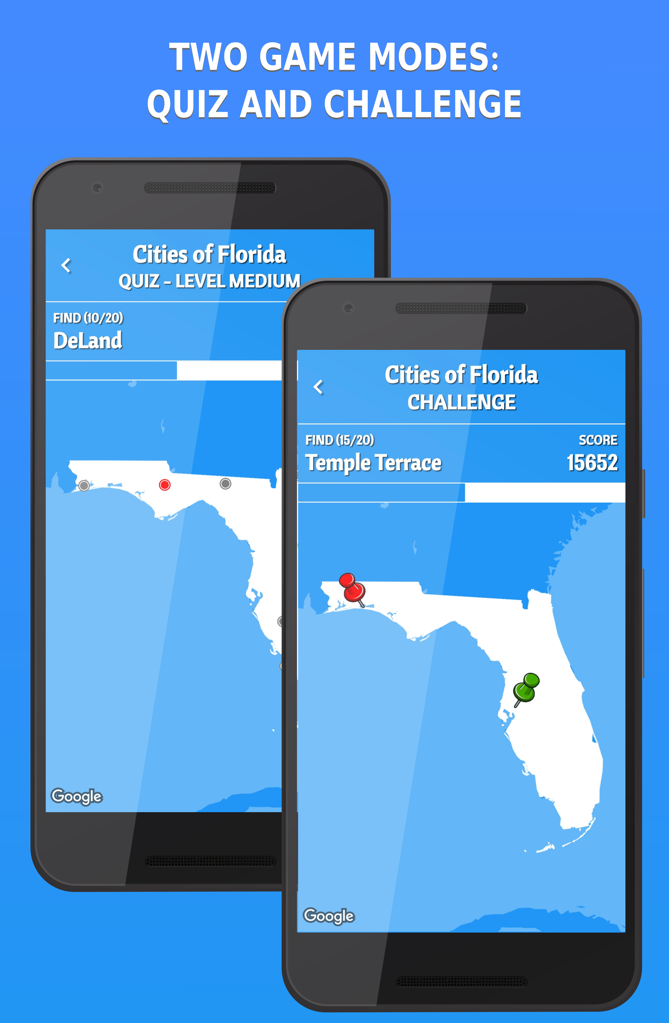 Screenshot of Cities of Florida