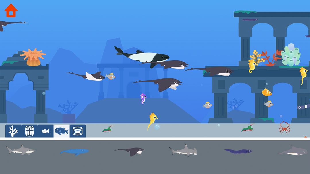 수중 공룡 모험 - 어린이 해양 탐사 게임 게임 스크린 샷