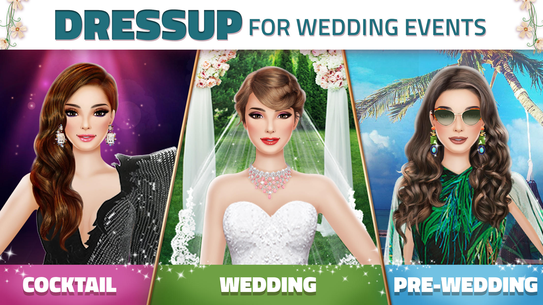 Super Wedding Dress Up Stylist Game Screenshot