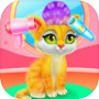 Icon of Cute Pets Caring and Dressup