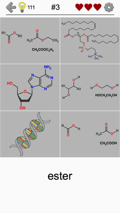 Functional Groups in Chemistry Game Screenshot