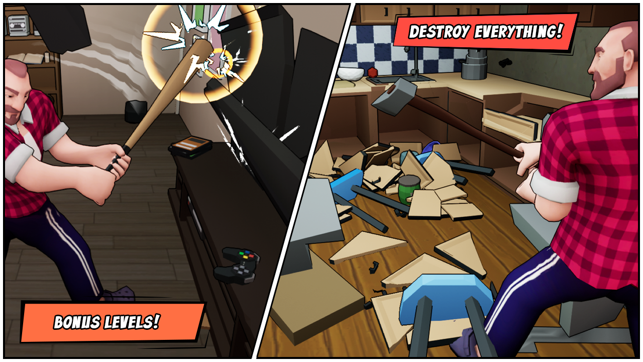 Angry Dad: Arcade Simulator Game Screenshot