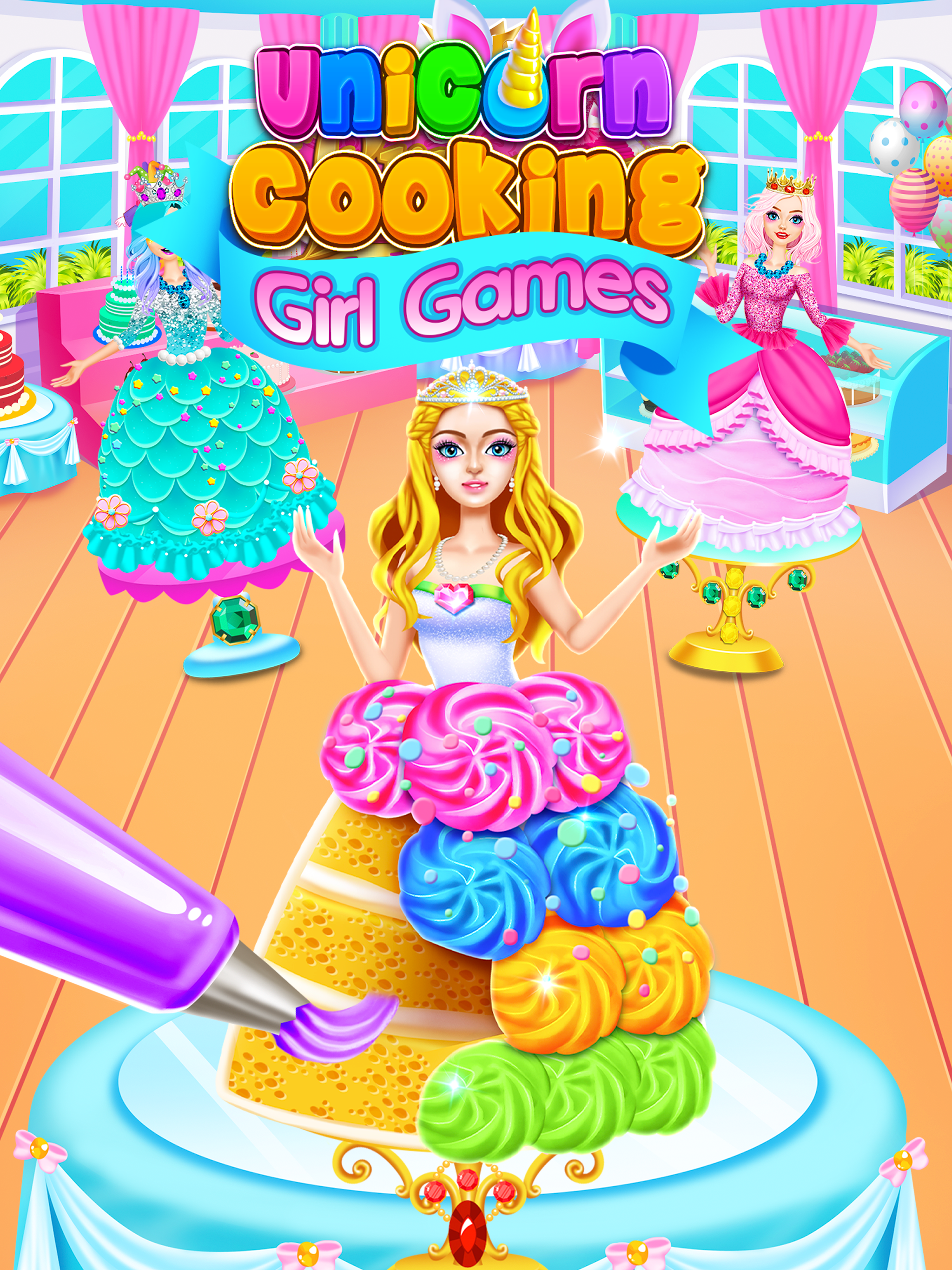 Unicorn Food Cooking Games Game Screenshot