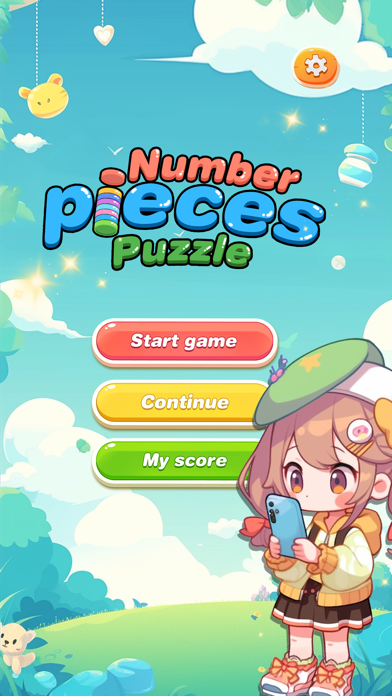 Cuplikan Layar Game Number Pieces Puzzle