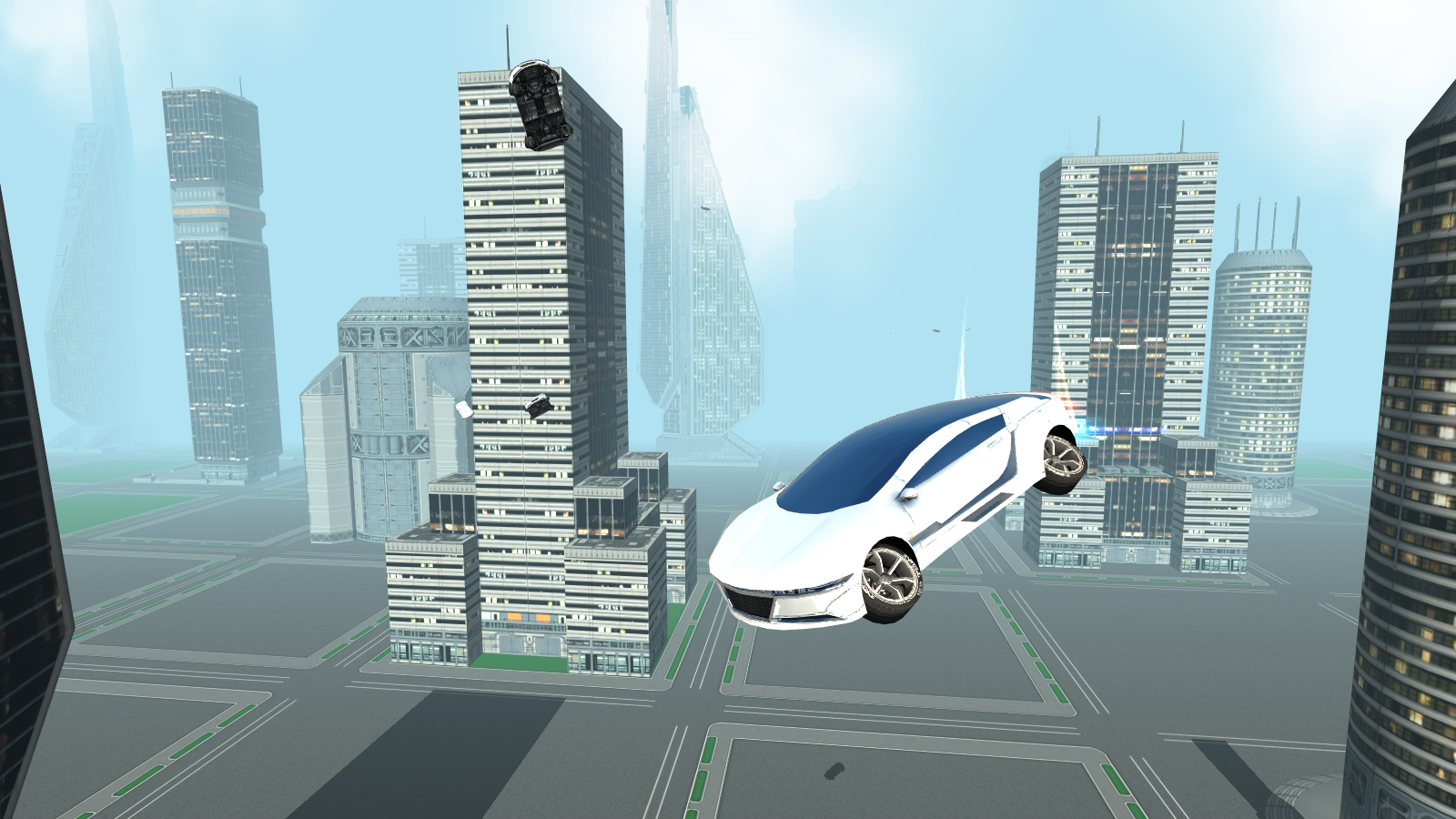 Futuristic Flying Car Driving ภาพหน้าจอเกม
