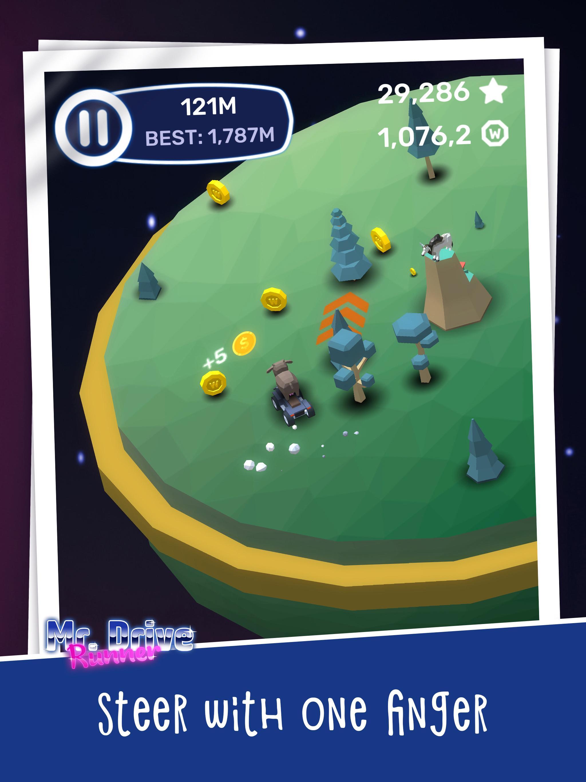 Mr. Drive Runner - farmer fight the meteor rain Game Screenshot