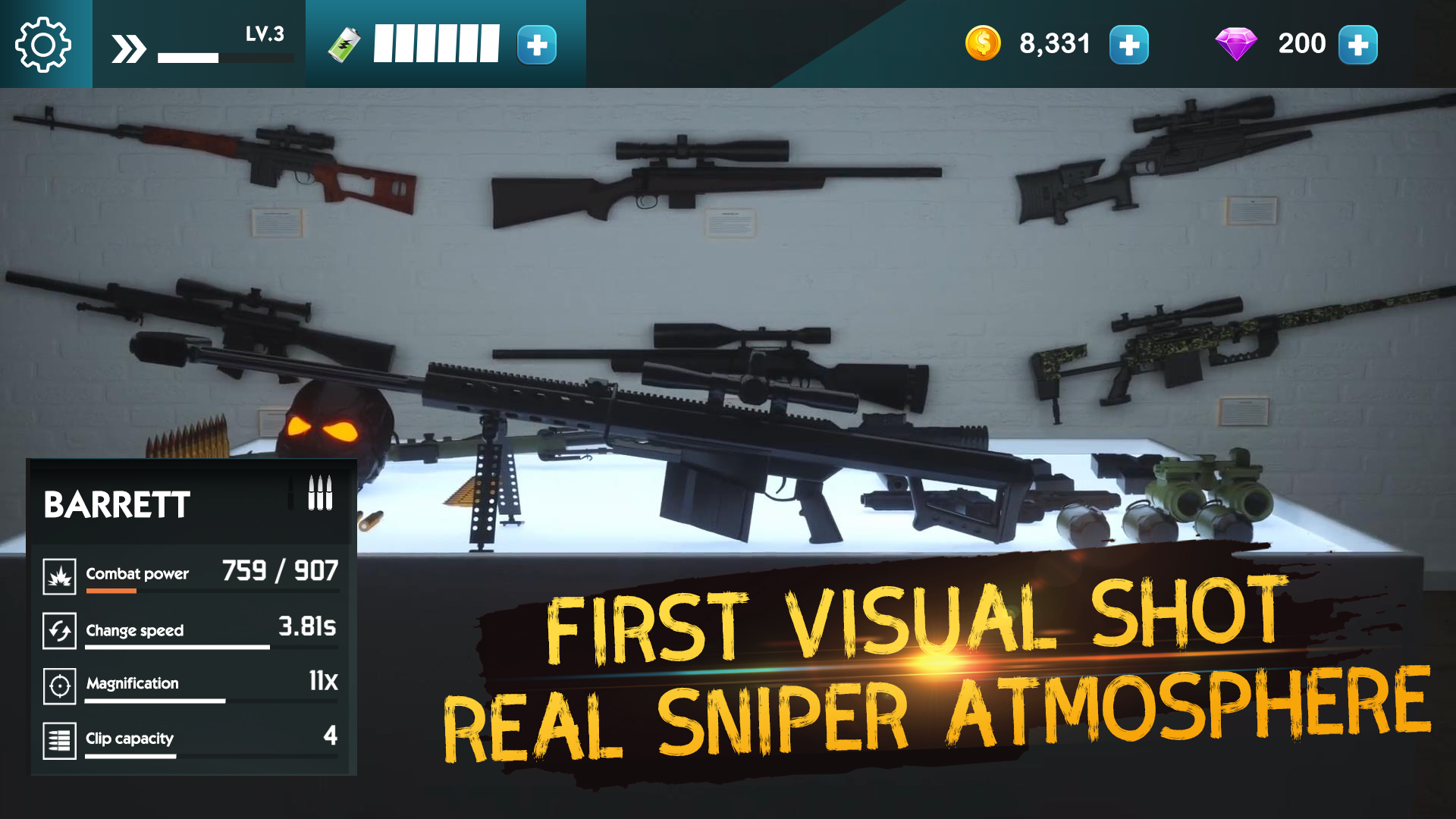 狙擊任務 - 免費射擊遊戲遊戲截圖