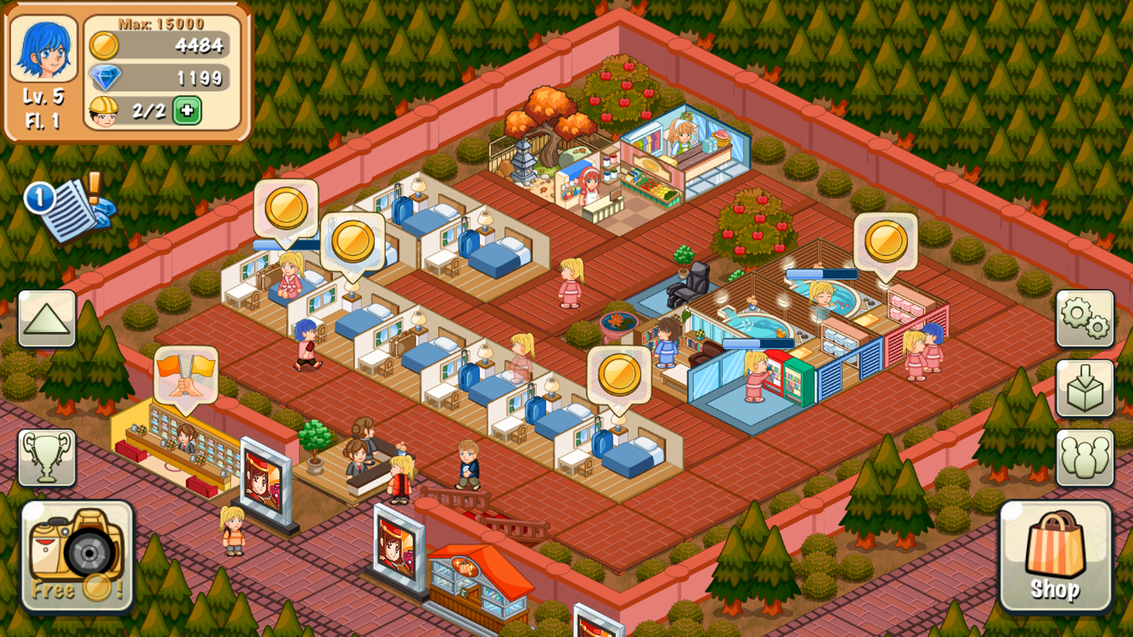 Hotel Story: Resort Simulation ภาพหน้าจอเกม