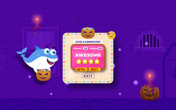 Baby Shark - Candy Challenge Game Screenshot