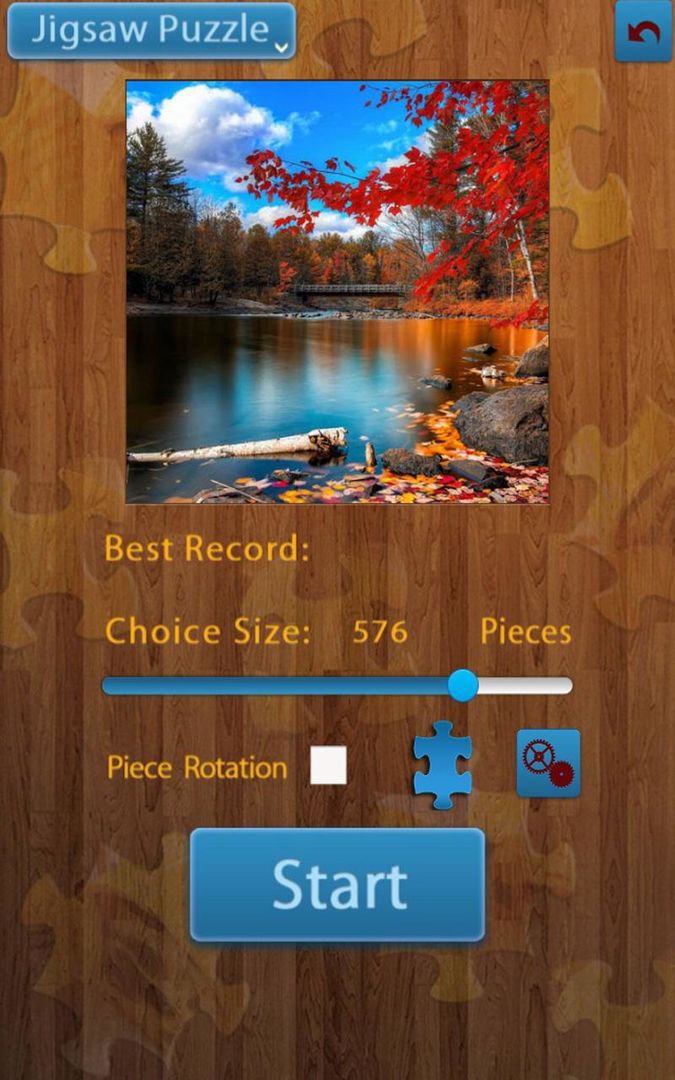 Screenshot of Nature Jigsaw Puzzles