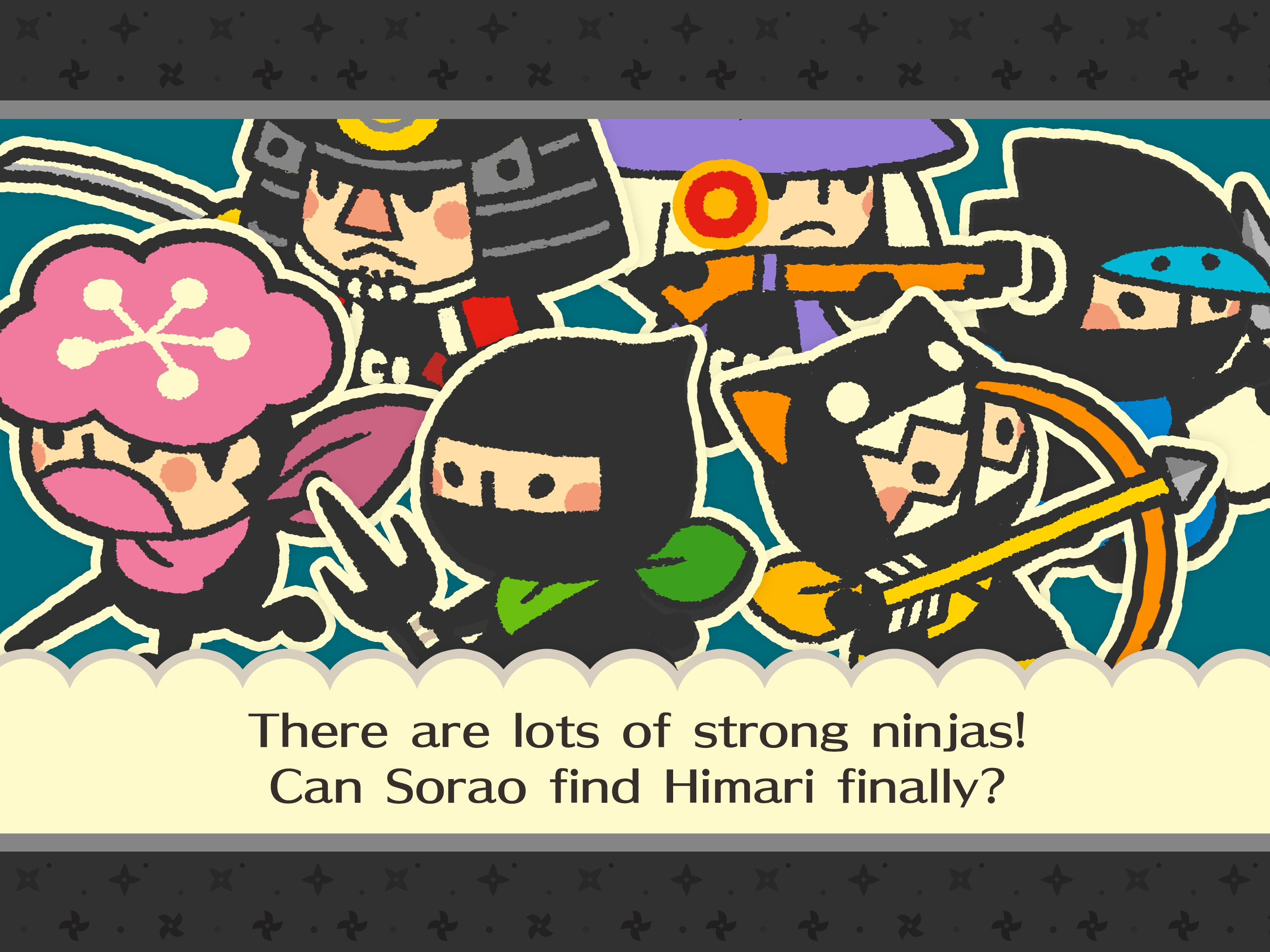 Oshinobisan - Sorao's Shuriken Shot - Game Screenshot