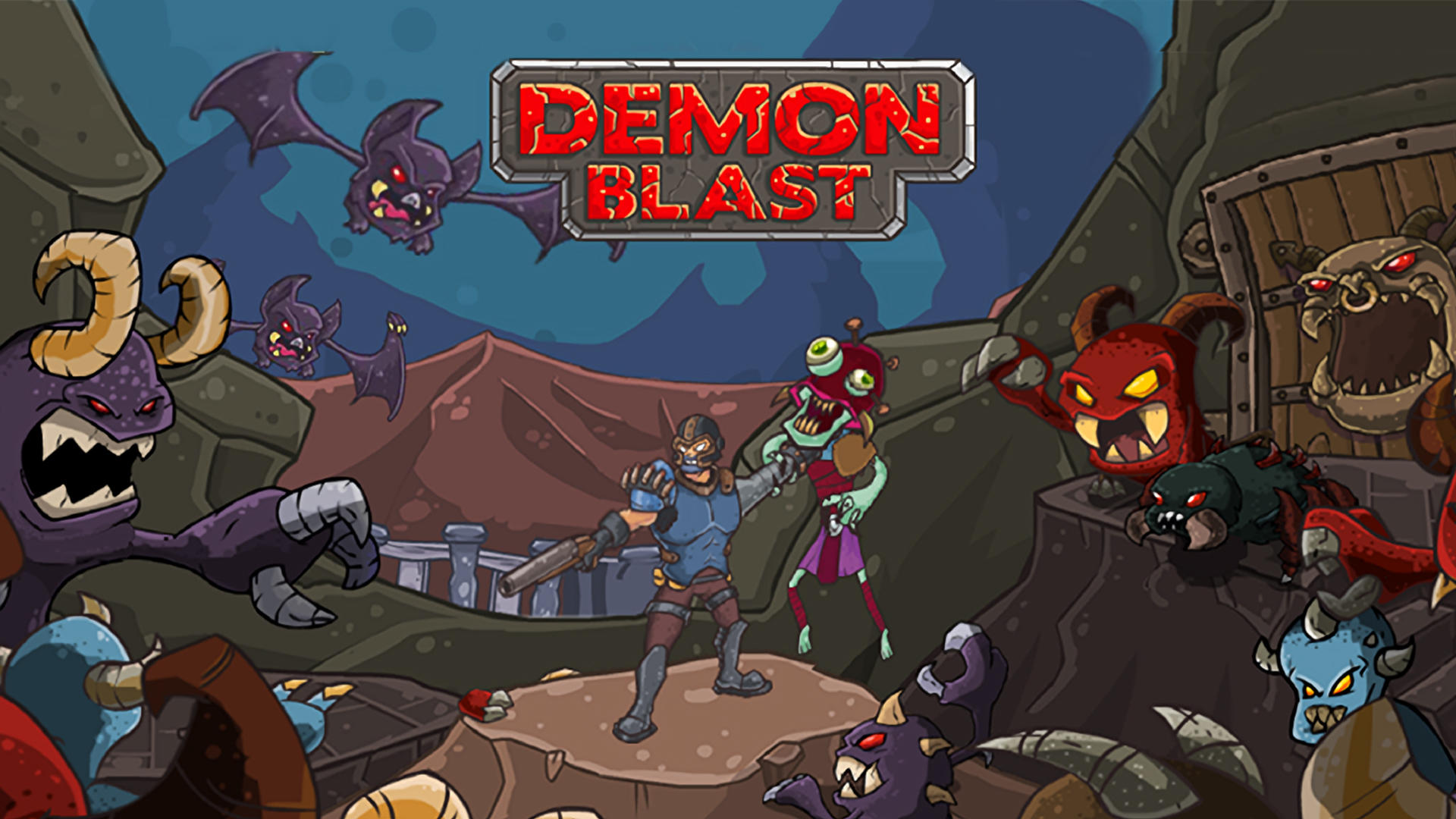 Banner of Demon Blast - Game offline 2.5d 
