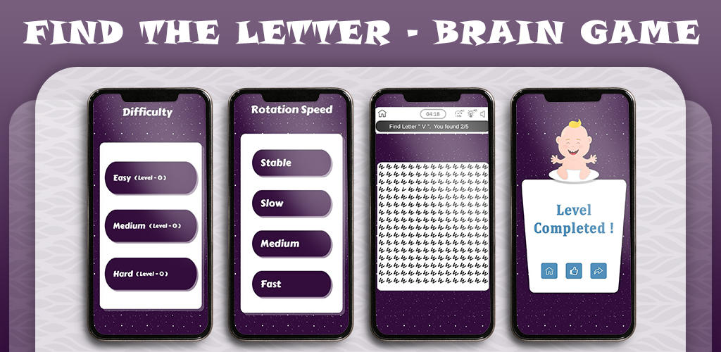 Captura de Tela do Vídeo de Find The Letter - Brain Game