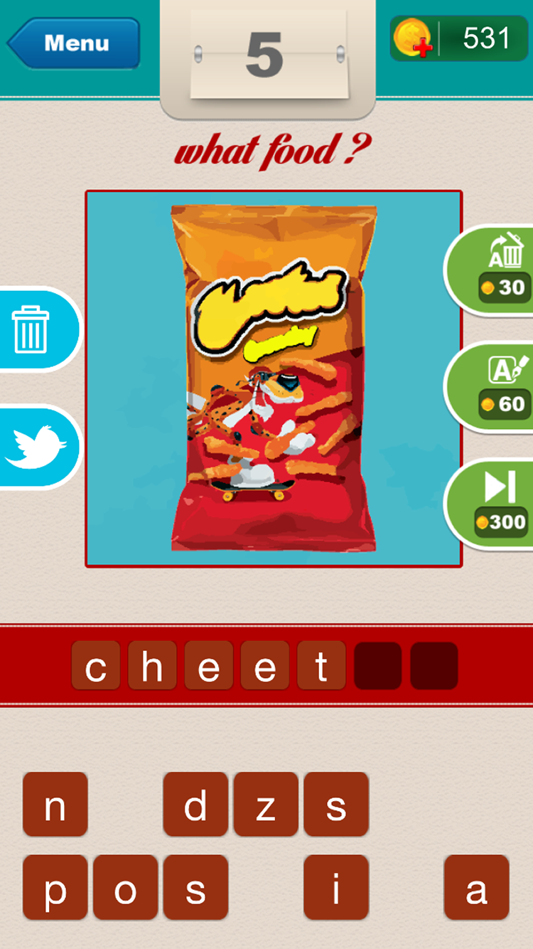 Скриншот игры What Food ?