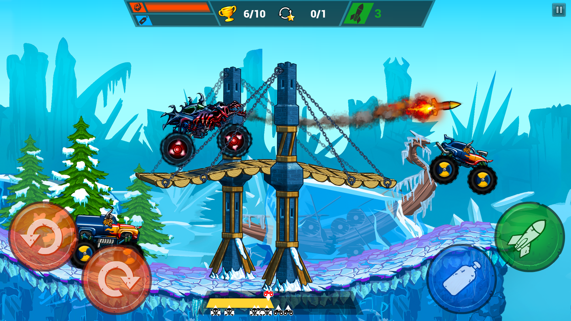 Cuplikan Layar Game Mad Truck Challenge 4x4 Racing