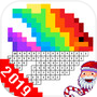 Icon of pixel art coloring book - paint & draw by number