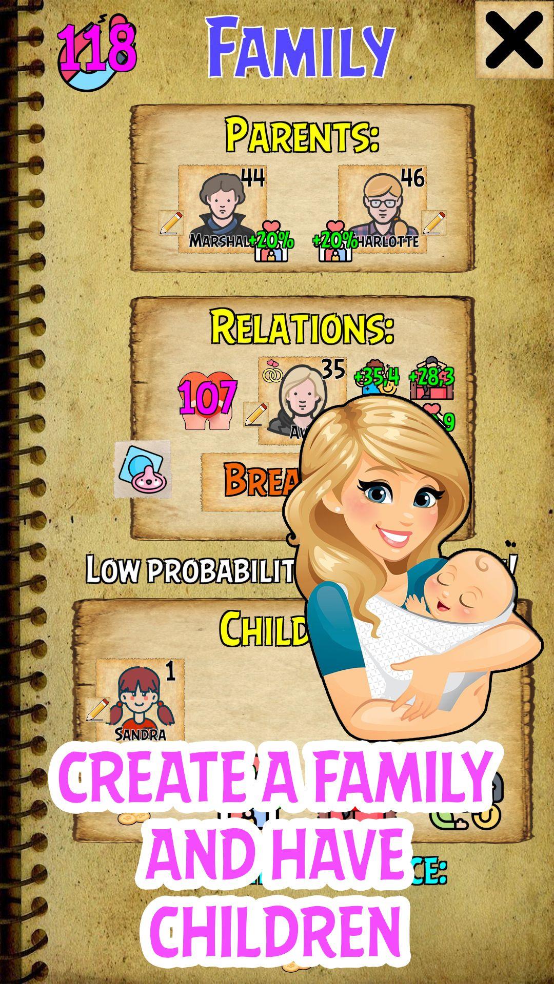 Screenshot of Life Sim Real Simulator Human